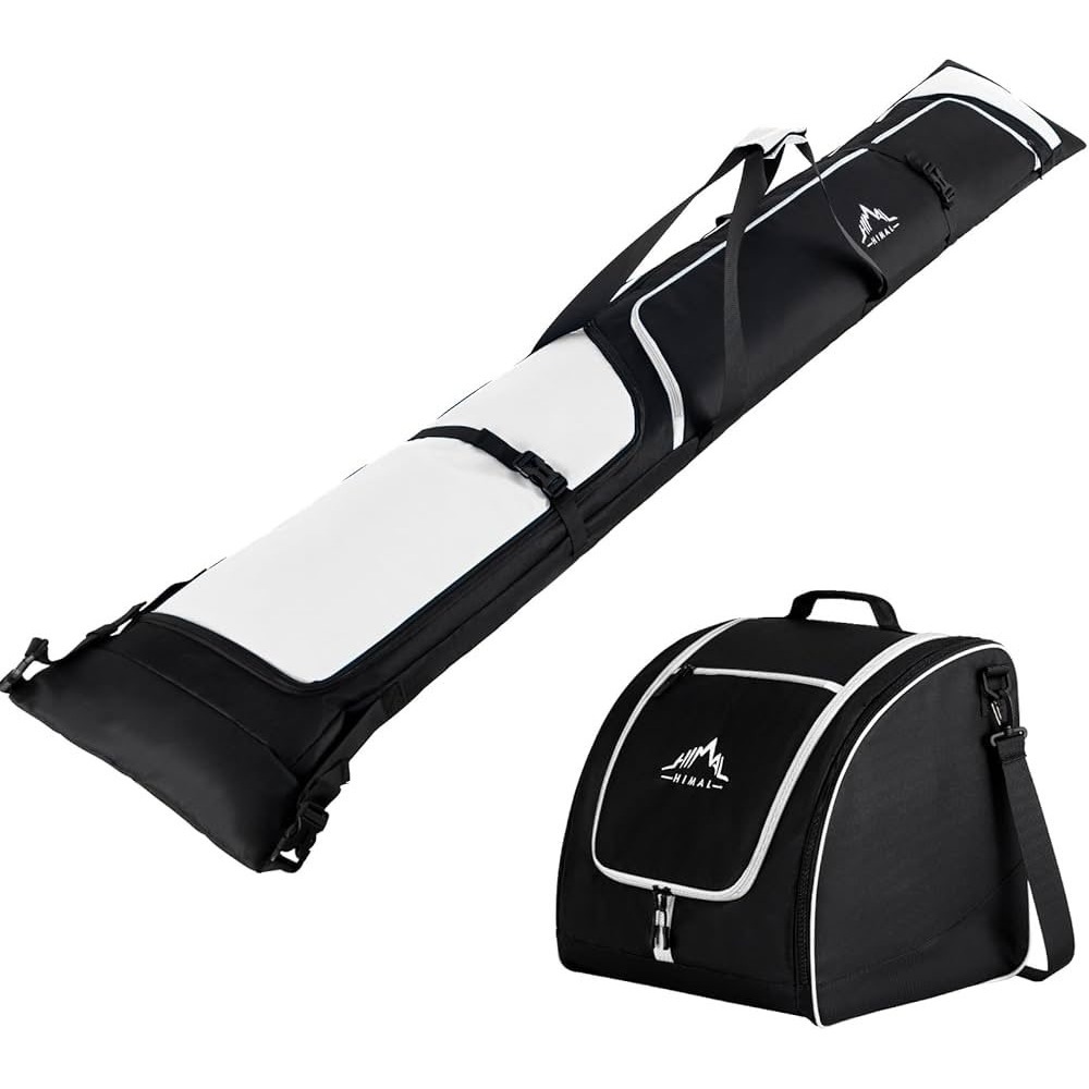 Himal Ski Bag and Boot Bag Set Black White Padded Waterproof‎ Winter Sports - Picture 2 of 6